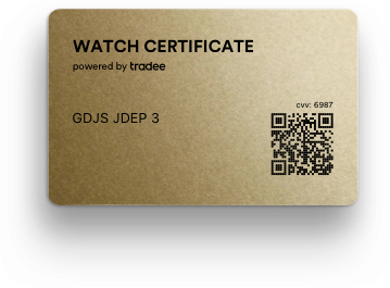 Watch Certificate Gold